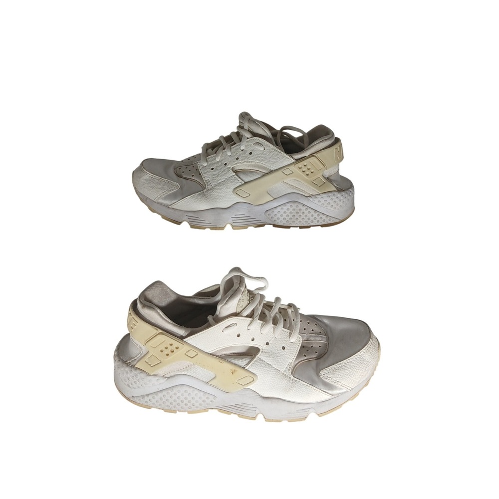 Nike Air Huarache White Beige Running Sneakers‎ Shoes Women US 8 EUR 40